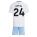 Maillot de foot Aston Villa Amadou Onana #24 Extérieur vêtements enfant 2024-25 Manches Courtes (+ pantalon court)
